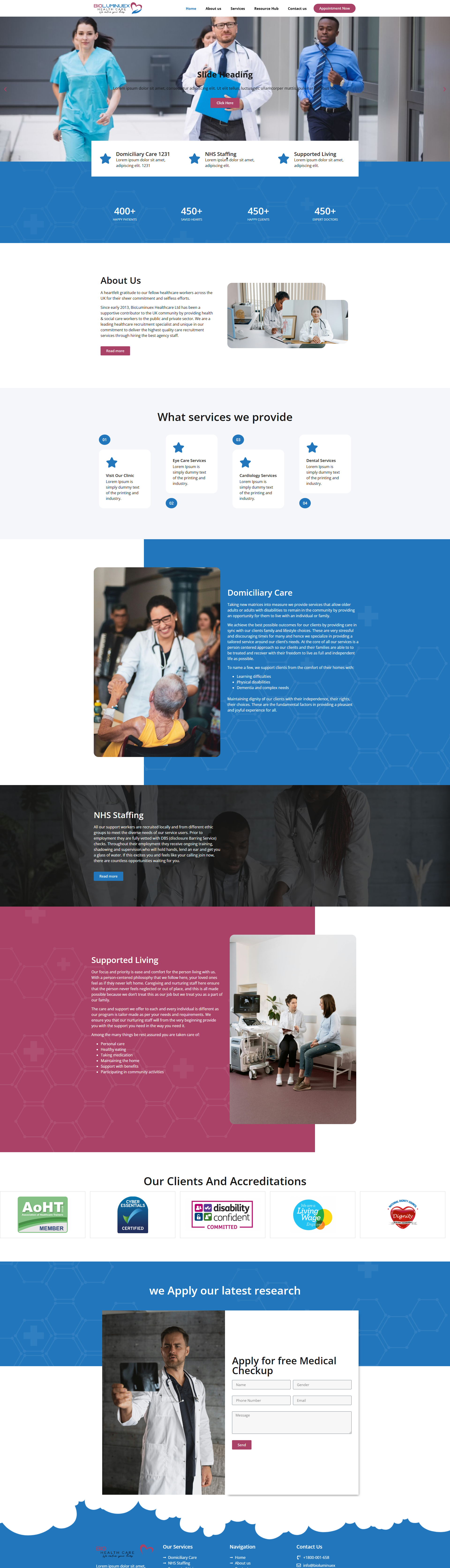 BioLuminuex Websites project