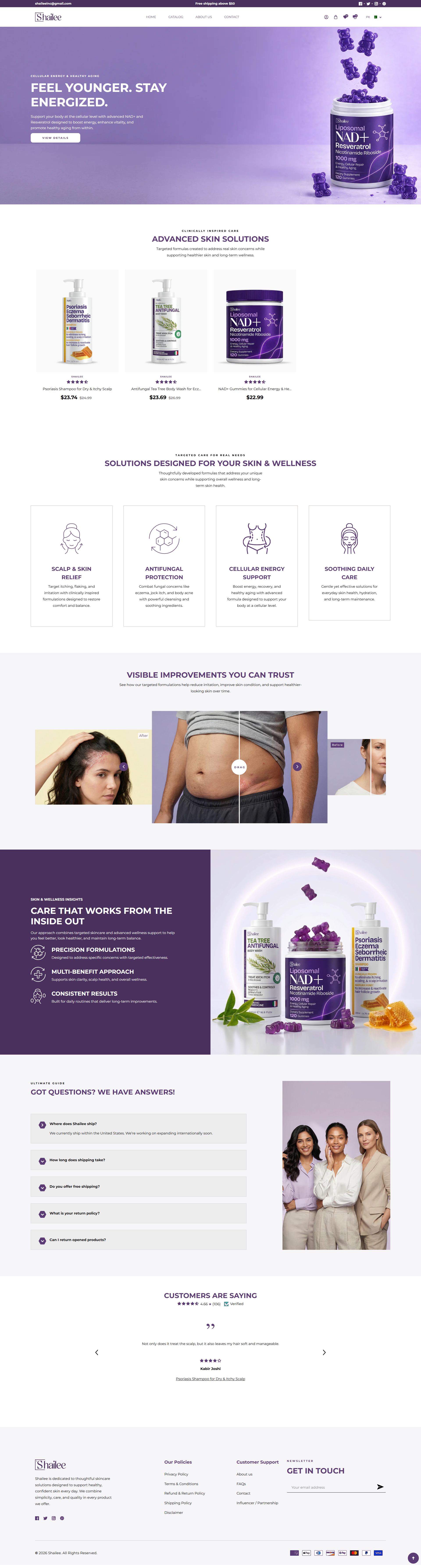 Shailee Inc Websites project