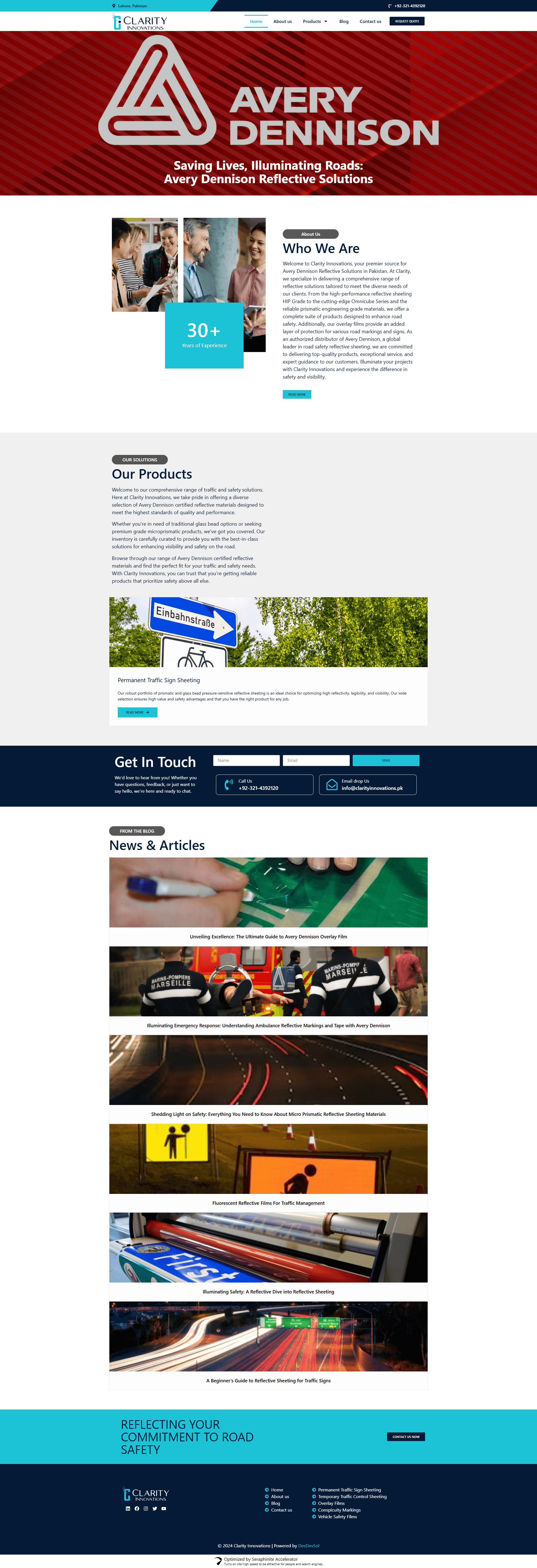 Clarity Innovations website preview