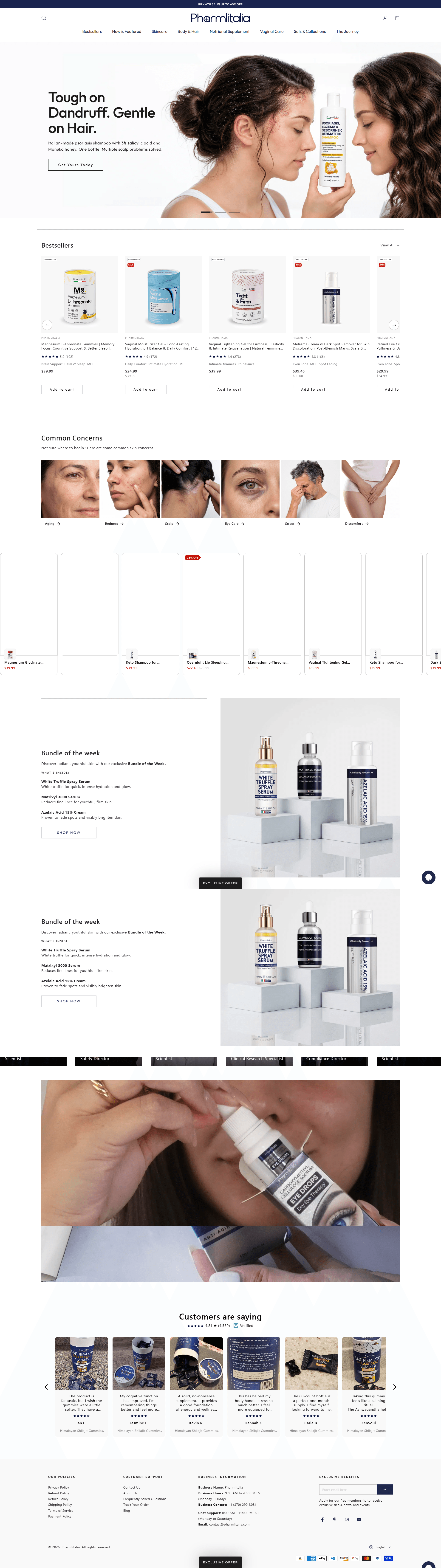 Pharmlitalia website preview