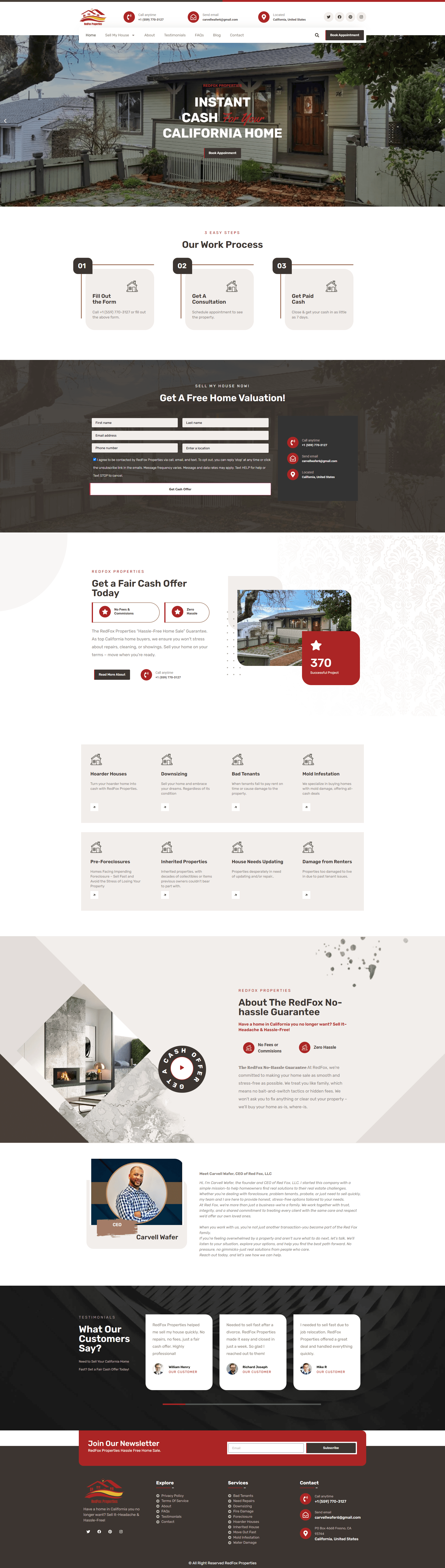 Red Fox Properties website preview