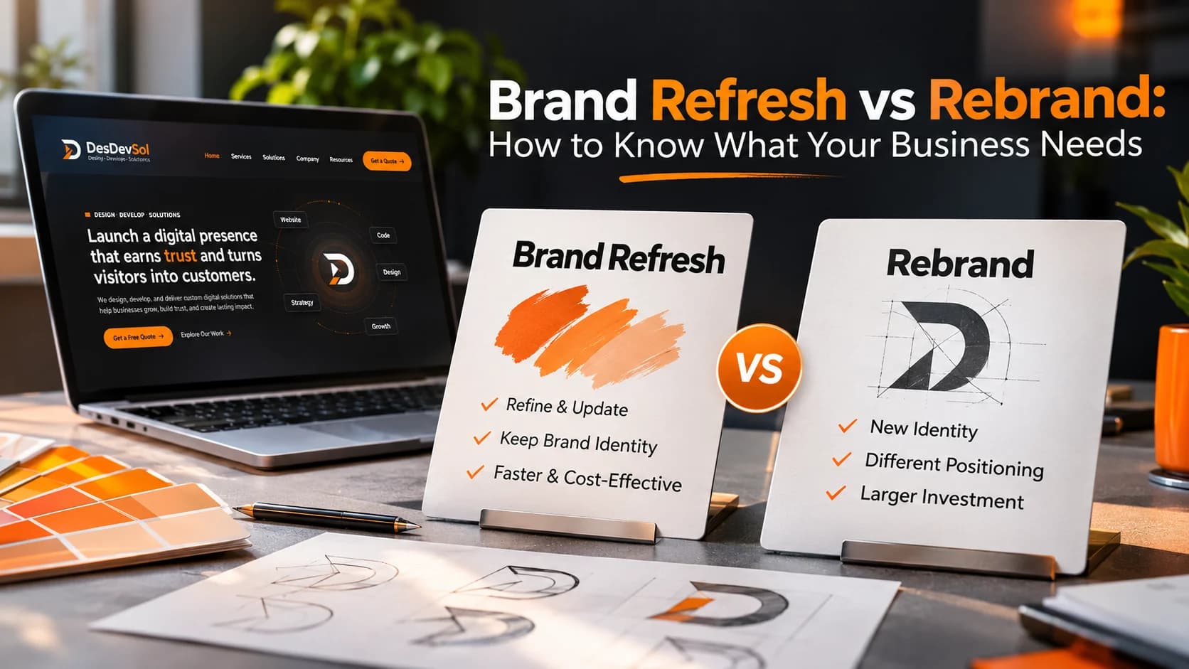 Brand Refresh vs Rebrand: How to Know What Your Business Needs article preview